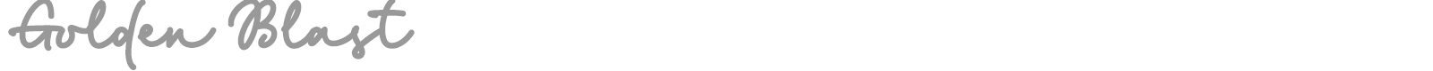 Golden Blast font preview